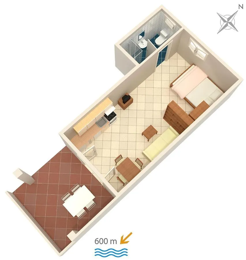Studio Banjol 5071A Guest House Rab Island 0*,
